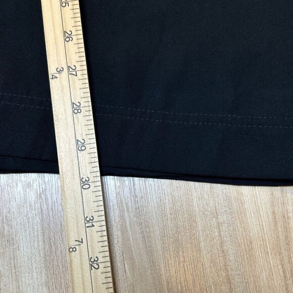 T Tahari Jacket Womens 2X Black Open Front Roll Tab Sleeve Side Laces Pockets - Picture 12 of 12